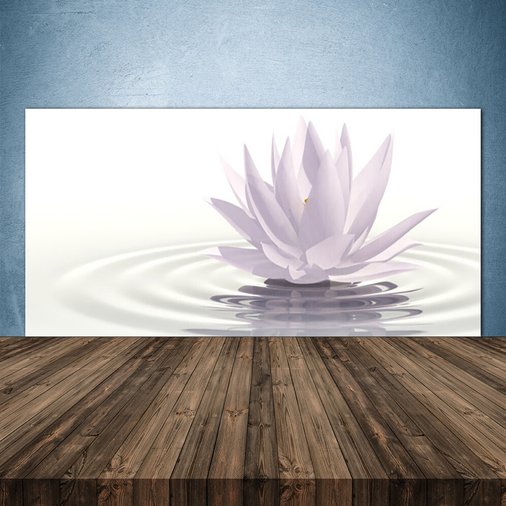 Crédence de cuisine en verre 140x70 Art Fleur pour une ambiance zen