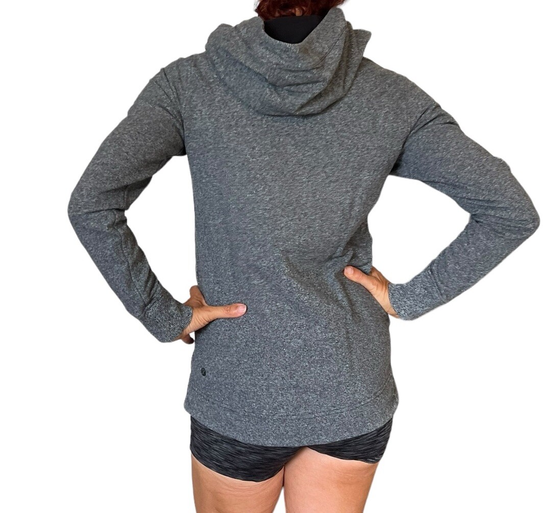 Lululemon Split Pullover Hooded Heathered Speckle… - image 13