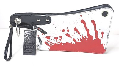 Kreepsville 666 Cleaver Clutch Horror Movie Gothic Emo Punk Purse Metallic Bag