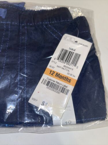 First Impressions Baby Boys' Size 12 Months Solid Shorts in Navy Nautical - Picture 3 of 4