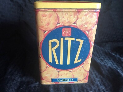 Vintage Ritz Crackers Tin Nabisco Bristol Ware 1995 Tin Box