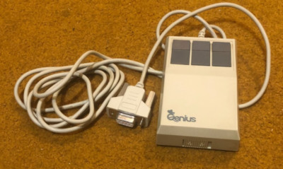 Genius Dyna GM-6000 Vintage Computer Serial Mouse