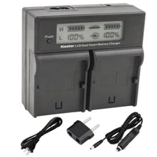 LP-E19 LCD Dual Fast Charger for Canon EOS-1D Mark IV,  EOS-1DX Mark II, Mark 2