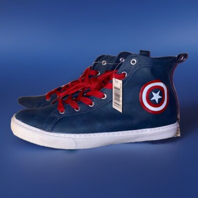 Marvel Captain America Mens High Top Sneakers Size 12 New | eBay