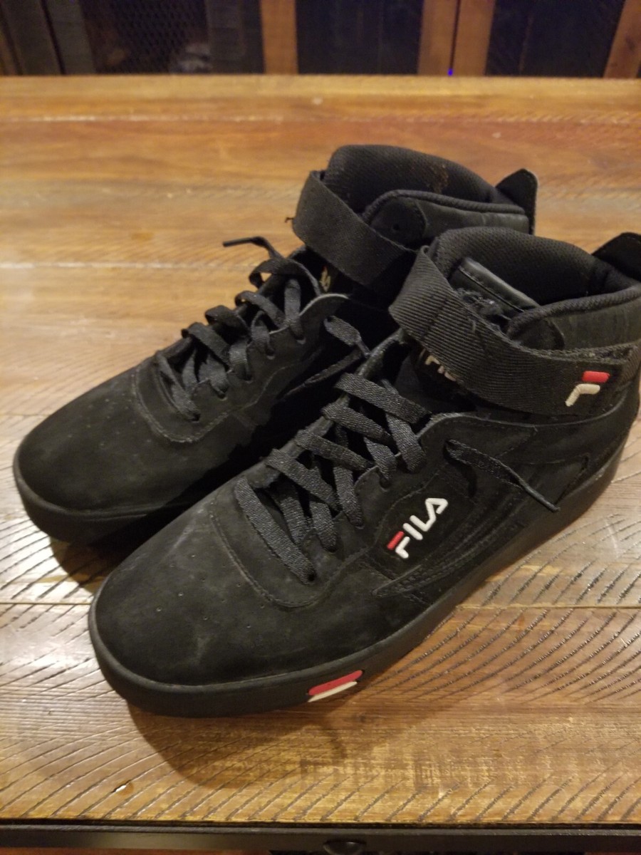black fila high tops