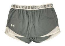 NWT Womens Under Armour Play Up Shorts 3.0 Light Charcoal/Black Size XS