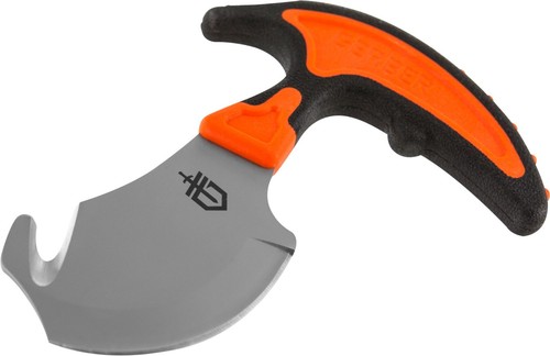 G2744 Gerber Vital Skin & Guthook 7Cr13 Satin Blade Orange Rubberized Handl Nylo - Bild 2 von 2