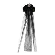Veil Hair Halloween Skull Flower Headband Photo Prop Hair Accessory