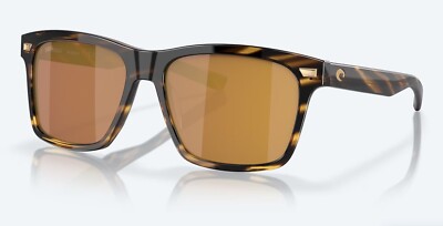 NEW Costa Del Mar ARANSAS Tortoise & Gold Mirror Polarized Glass 580G