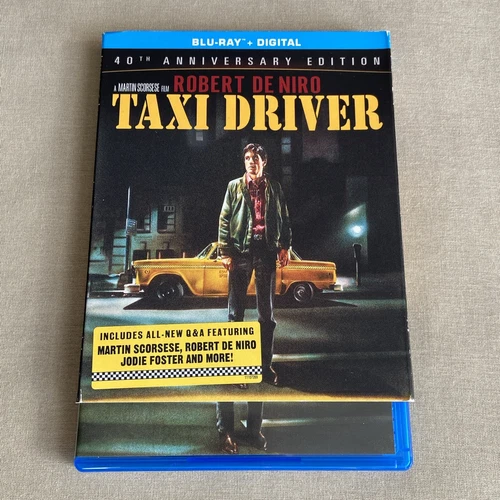 Taxi Driver (Blu-ray, Digital 1976 2-Disc Slipcover) Robert De Niro Jodie Foster