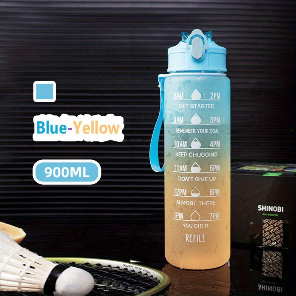 With Straw & Time Marker; Daily Water Intak