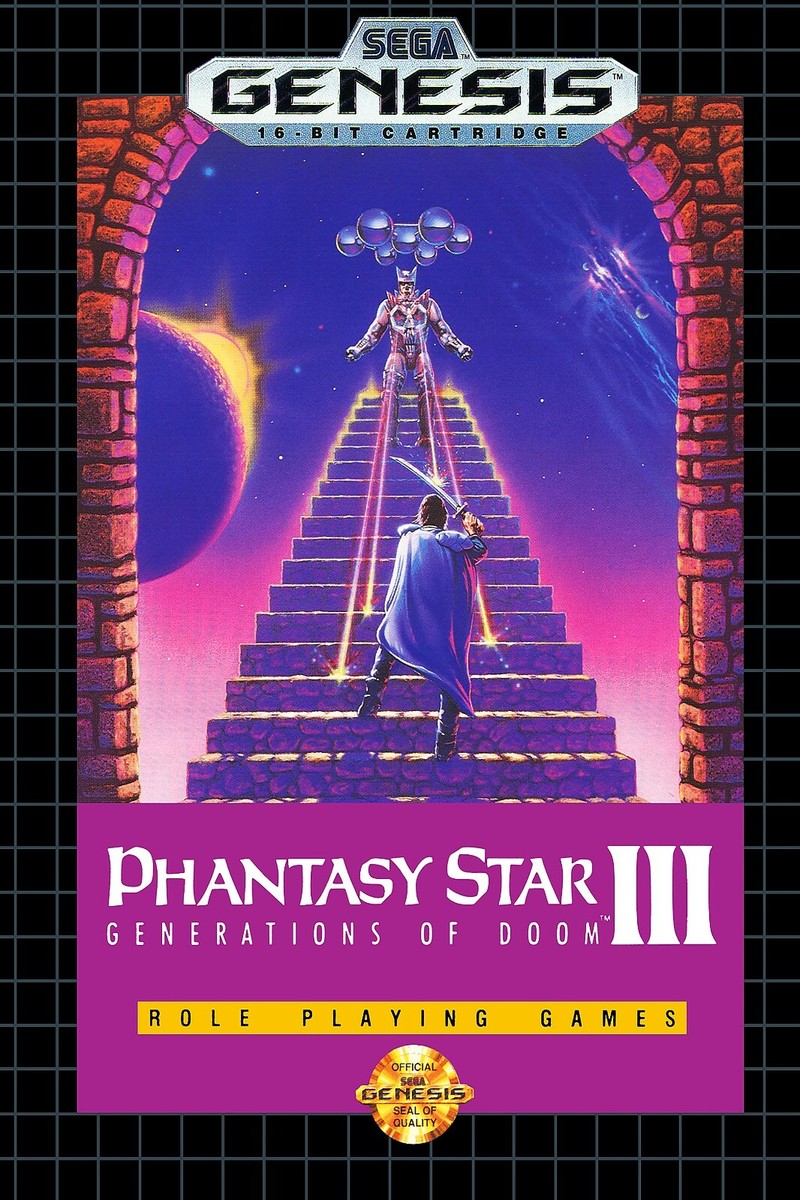 Phantasy Star 3 Sega Genesis Box Art Poster Multiple Sizes 11x17