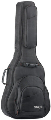 Stagg STB-NDURA 15 W gepolsterter Koffer / Gigbag, ballistisches Nylon - Westerngitarre