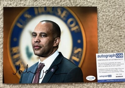 Hakeem Jeffries Signed Autographed 8x10 Photo New York House Leader ACOA