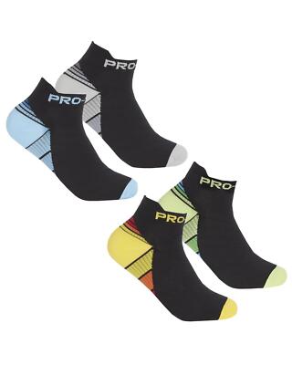 Kompressions Lauf Sneaker Socken Sneaker Knöchelfutter Stützsocke 4 Paar