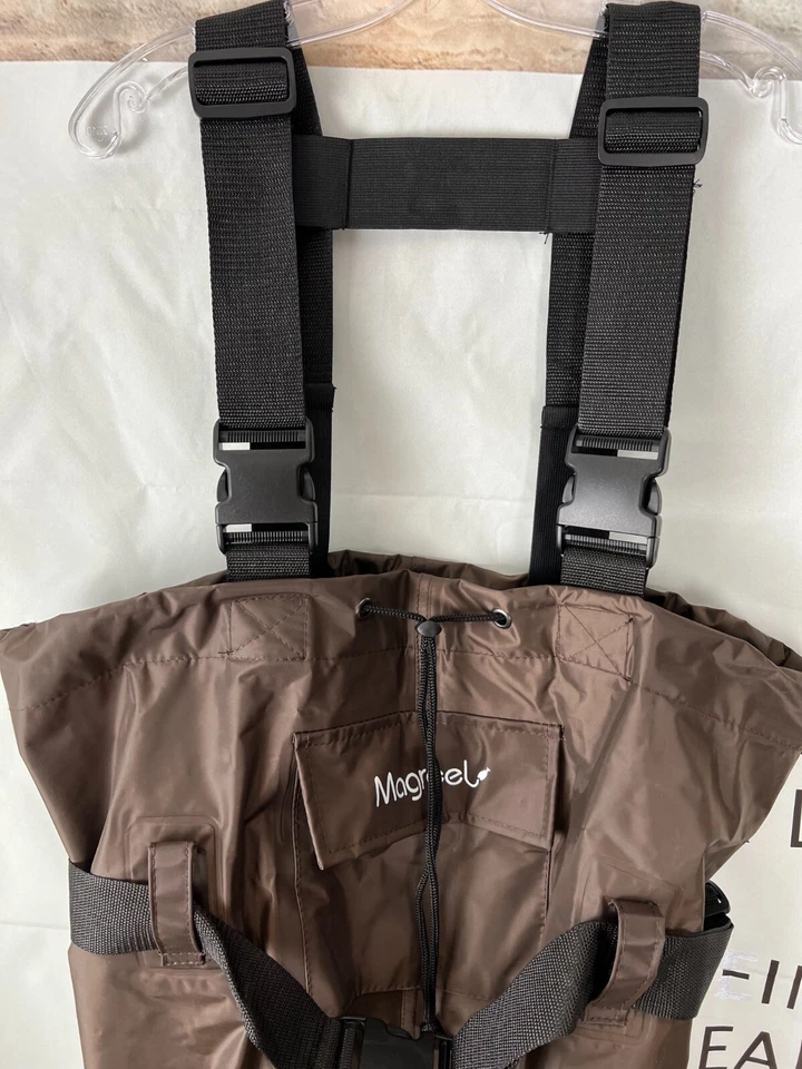New Magreel Chest Waders Waterproof with Boots fishing hunting Brown Men Sz 42 9 - Image 2 of 4