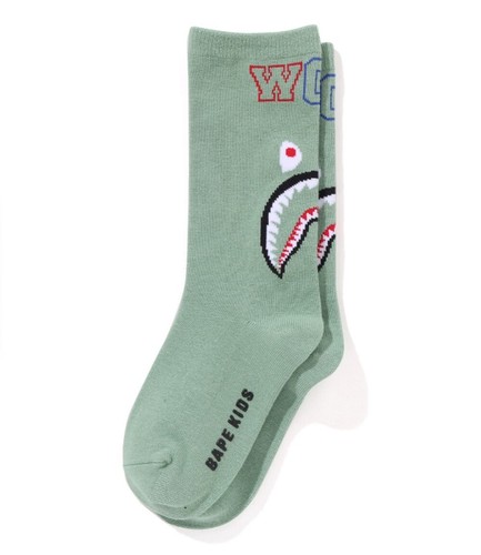 A BATHING APE BAPE KIDS SHARK SOCKS 1L30384002 b - Picture 2 of 10
