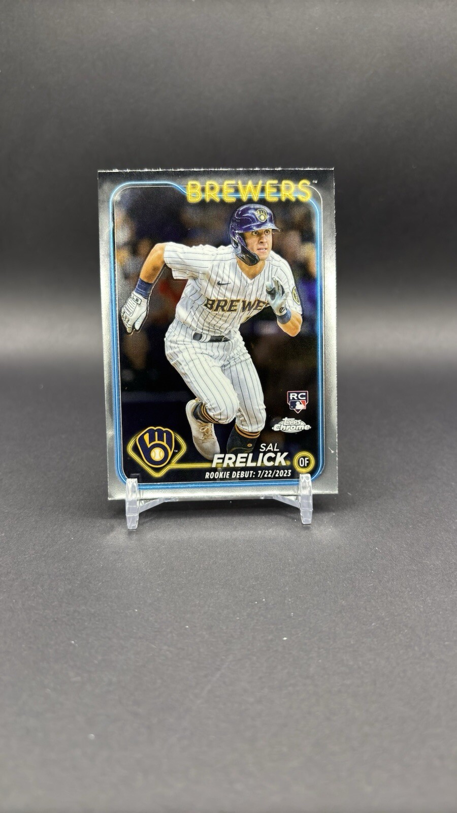 2024 Topps Chrome Update Baseball #USC61 Sal Frelick RC Rookie Debut Brewers