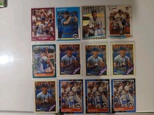 B.J. SURHOFF Lot of (12 ) Autographed Baseball Cards  ( Brewers &amp; Orioles ) Rare