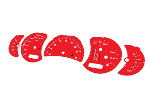 For Porsche Carrera 911, 996 Red - Speedometer gauges from MPH to km/h Gauges - Picture 6 of 6