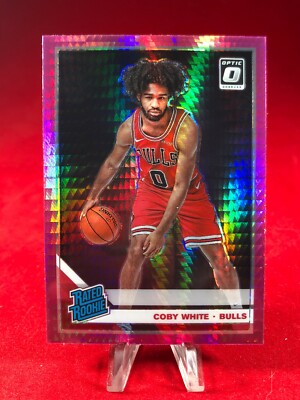 2019-20 Donruss Optic Coby White #180 HYPER PINK PRIZM RC Rookie 