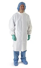 Medline Anti-Static Microporous Breathable Frocks Lab Coats Gowns NONSW1765
