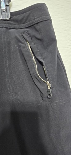 Chico’s Zenergy ~ Microfiber Skort Womens Sz 3 - Black w Zip Pockets Golf Tennis - Picture 4 of 10