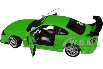 1999 NISSAN SILVIA S15 SPEC-R AERO RHD GREEN 1/18 DIECAST CAR BY
