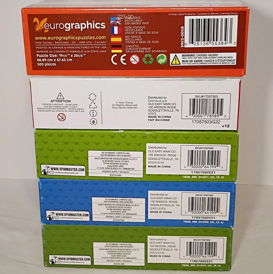 Lot Of 5 Assorted 500 Piece Jigsaw Puzzles - Image 2 of 3