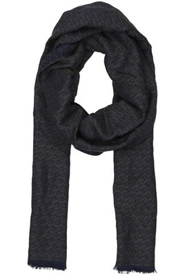 Bugatti Schal Herren Tuch Strickschal Baumwolle Marineblau #p97m2zj