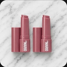 2 x Makeup by Mario ROSEWOOD GLOW Moistureglow Plumping Lip Serum Balm .03oz ea.