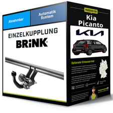 Abnehmbare Anhängerkupplung für KIA Picanto 04.2017-jetzt III Typ JA Brink NEU