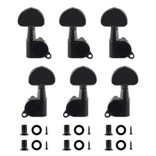 Black Electric Guitar String Tuning Pegs Sealed Machine Heads Tuners 3R 3L