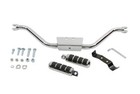 Chrome Mustache Highway Bar w/ ISO Anti Vibe Foot Pegs Harley FLST FXST Softail
