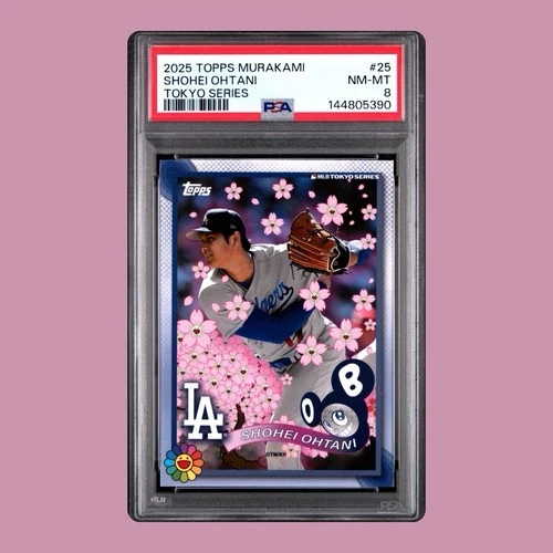 2025 Topps World Tour Tokyo Series Takashi Murakami Shohei Ohtani #25 PSA 8