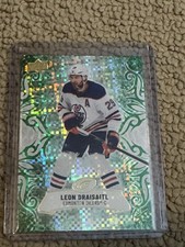 2024-25 UD Ice Base Emerald Green Parallel #10 Leon Draisaitl