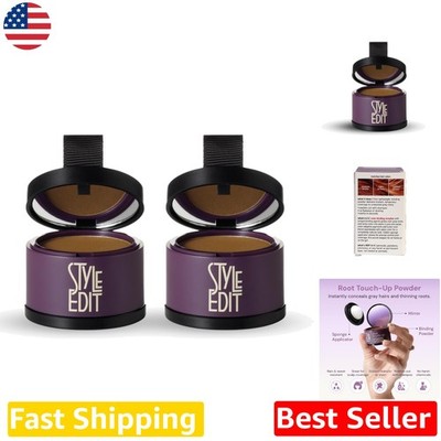 Salon Quality Medium Brown Hair Root Concealer - Lightweight Powder