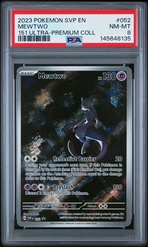 Mewtwo 052/165 151 Ultra-premium Collection Pokemon PSA 8 *135