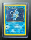 Dark Blastoise Holo SWIRL Team Rocket Pokemon Card WOTC 1999  3/82 Vintage