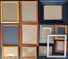 Vintage Ornate Picture Frames Art Decor Gallery Wall Wood Cottagecore Lot Of 12