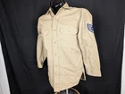 US Air Force Khaki Uniform Shirt 38" Vintage Military Korean War Era