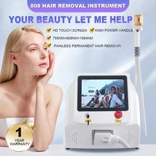 808 Diode Laser Hair Removal Painless LargeScreen 755/808/1064nm Ice Titanium