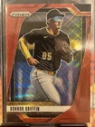2025 Panini Prizm - Konnor Griffin, Konnor Griffin #199 Ruby Wave Prizm (RC)