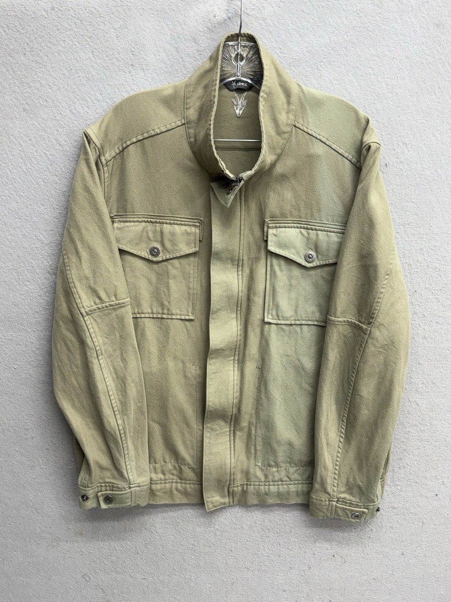 Ibex Jacket Shacket Mens L Green Long Sleeve Full Zip Wool Blend