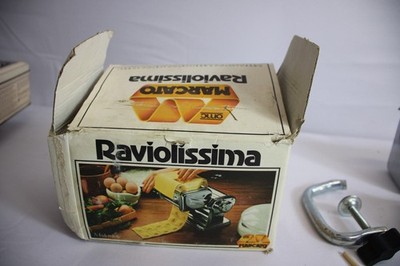 Marcato Raviolissima Ravioli Maker Machine Attachment Cutter Manual Vintage HG5