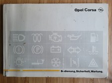 ORIGINAL-Bedienungsanleitung OPEL CORSA VON 1...