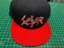 Slayer White Logo Snapback Baseball Cap Officially Licensed
