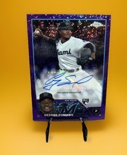   George Soriano 2022 Topps Chrome Purple Speckle /299 RC Auto #AC-GSO Cardinals