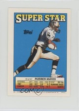 1988 Super Star Sticker Back Cards Rueben Mayes Carl Banks Jackie Slater HOF fm0