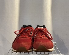 New Balance 574 Sneaker Youth 4.5/Women  s 6.5 Red Suede Mesh Lace Up